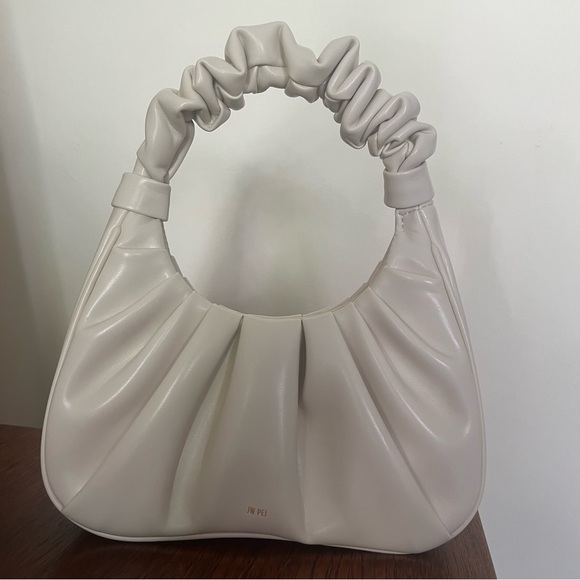 JW PEI Gabbi Ruched Hobo Handbag in Ivory - Picture 3 of 9